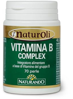 Naturando Vitamina B Complex con Vitamine B e C per un Apporto Completo - 70 Perle - Integratore alimentare