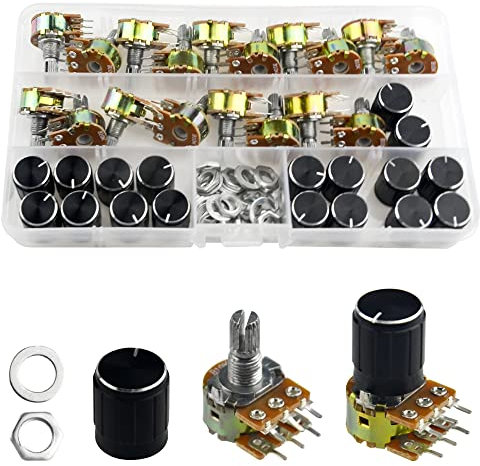 WMYCONGONG 18 Stück 10K Ohm Lautstärkeregler Potentiometer Dual Turn Gitarre Potentiometer