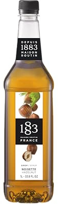 1883 Haselnuss Sirup | Qualität aus Frankreich | 1 Liter | PET-Flasche | Vegan