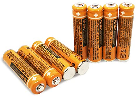 IWANGDO AAA akku Kompatibel mit Panasonic Gigaset Schnurlostelefon HHR-65AAABU HHR-55AAABU HHR-75AAA / B-4 NI-MH 8 Stück