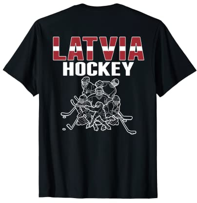 Latvia Ice Hockey Lovers Jersey - Latvian Hockey Team Fans T-Shirt