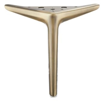 ETOPARS Möbelben metall triangel fötter ersättning för skåp byrå soffa stol arbetsbänk, förpackning med 2 (brons, 18 cm)