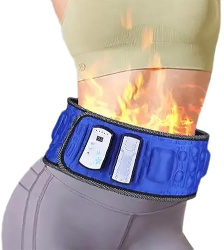 TsoLay Ceinture Amincissante Vibrante Électrique, Ceinture Amincissante électrique, brûleur de Graisse Abdominale, avec 38 Types de réglage de Vitesse et 18 aimants, pour la Maison et Le Bureau
