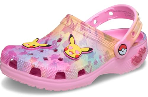 Crocs Pikachu Pink Cls Clg K, Zoccoli Unisex - Bambini e Ragazzi, Multicolore, 29/30 EU