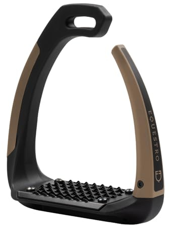 EQUESTRO Staffe di sicurezza con braccetto in silicone Supernova WALNUT