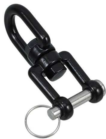 HONITANO Anello Girevole in Acciaio Doppia Estremità Per Altalena e Sedia Sospesa Gancio Rotante Resistente Groviglio Per Catene Corde e Cavi Compatibile Con Altalene e Attacchi Appendere