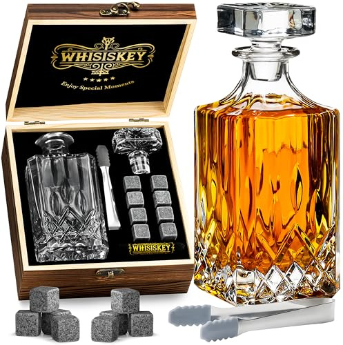 WHISISKEY Decanter per Whisky - Set Whisky Regalo - Idee Regalo Uomo