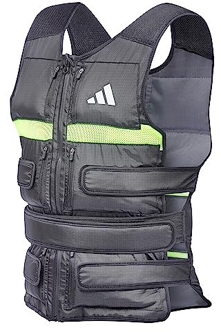 Adidas Gewichtsweste bis 10kg - individuelles Gewicht in 1kg Schritten - Aeroready Technologie für Fitness- und Ausdauertraining