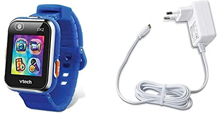 VTech Kidizoom Smartwatch DX2 Bleue + Chargeur USB