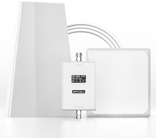 ANYCALL Amplificador Señal Movil para Banda 3/20, Amplificador de Cobertura Movil para Casa Oficina Sótano, 4G LTE 3G gsm 2G Amplificador Cobertura Movil para Movistar Orange Más Yoigo
