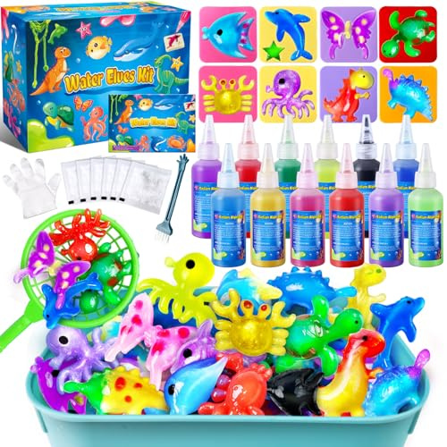 JOPSHEEN Magic Water Elf Kit for Kids - Aqua Fairy Water Pets with 12 Colours - DIY Squishy Maker Crafts Birthday Gifts for Boys and Girls