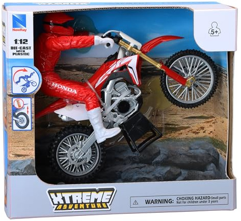 Moto Honda CRF 450 con acrobazia 1/12°