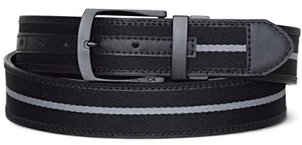 Nautica Cinturón reversible de piel para hombre, negro, 44, Negro, Größe: 44