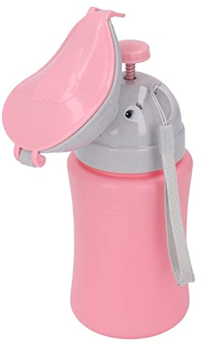 Kissflaska för Barn, Kissträningskopp, Bärbar Läckagesäker Kissflaska för SmåBarn Barn Barn, Urinal Nödtoalett för Camping, Bil, Resor, Utomhus, Parkera (Rosa för flicka)