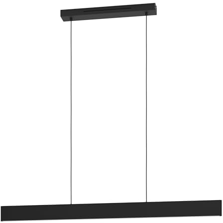 EGLO connect.z Smart-Home LED-pendellampa Andreas-Z, svart metallhänglampa | ZigBee, app- och röststyrning via Alexa, justerbar ljusfärg (varmvitt-kallvitt), RGB, dimbar