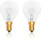 2 Stück Backofenlampe G45 E14, Dimmbar 2700K Warmweiße Herd-birne, 410 Lumen, 78MM * 45MM, AC 240V, Bis 300°C Hitzebeständiges, P45 Globe Klar Lampen für Ofen, Lava Lampe