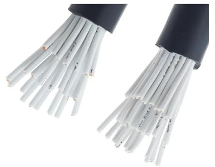 Apparecchiature di comunicazione Cavo in PVC 30 Cores Cavo di controllo multi-core 24 22 18 20 17AWG Filo di rame Conduttore Cavo elettrico Filo rivestito morbido nero Fili e cavi(30 cores 0.75mm2)