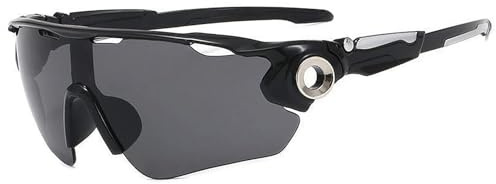 Unisex Polarized Uv-Protection Sports Sunglasses, Running Glasses, Lightweight And Stylish For Men And Women, Suitable For Golf, Fishing, And Cycling (Black Frame With Gray Lenses)