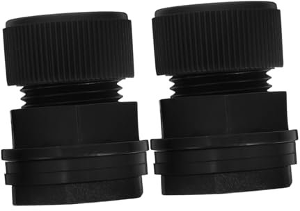 PHENOFICE 2pezzi Raccordo per Paratia per Cisterna per Pioggia in Connettore per Flessibile da Adatto per Serbatoi d Acquari e Piscine Paratia Filettata per Installazione