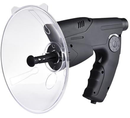 Parabolic Dish Directional Microphone – Long Range, Wildlife Sound Recorder, Bird Watching Gear | High Sensitivity Microphone with Headphones and Parabola Dish for Nature Recording Observation Tri