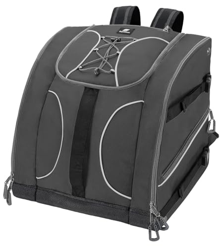 Expansea Sac à Chaussures de Ski Imperméable 55L Casques Chaussures de Snowboard Sac à avec Compartiment pour Casque - Sac à Dos de Sport Léger pour Skis, Camping