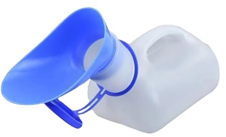 Urinario unisex de 1000 ml, a prueba de derrames, portátil, for recoger orina en coche, for personas mayores y personas con incontinencia.