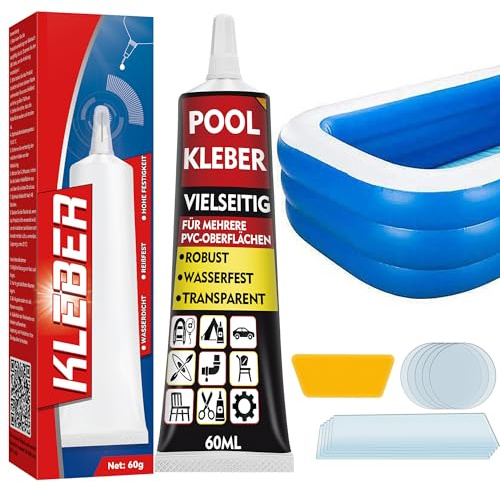 HuakChai Kit Réparation Piscine: Colle Étanche pour Liner Gonflable