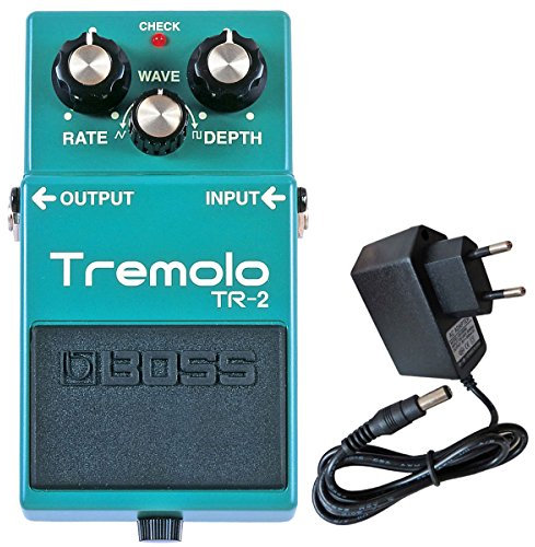 Boss TR-2 Tremolo Effekt-Pedal + keepdrum 9V Netzteil