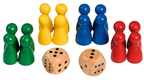 Philos 3053 Spielkegel mit Würfeln