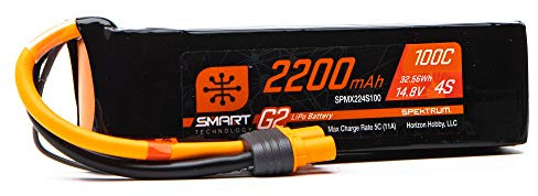 Spektrum SPMX224S100 2200 mAh 4S 14.8 V Smart G2 LiPo 100C IC3, Multi