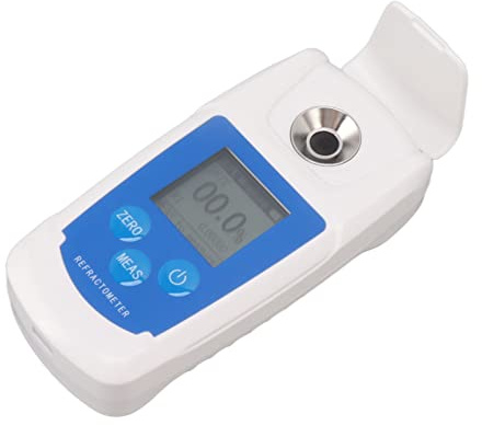 Digital Refractometer, HD Backlight Display High Transmittance Refractive Prism Tester 0‑55% Fast Measurement Speed for Sugar Content Measuring