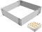 Horneado Rectangular Ajustable Molde Molde Rectangular De Acero Inoxidable Marco Para Hornear Rectangular Molde Pastelería Ajustable De Marco Hornear Rectangular Para Tartas Para Mousse,helado,tartas