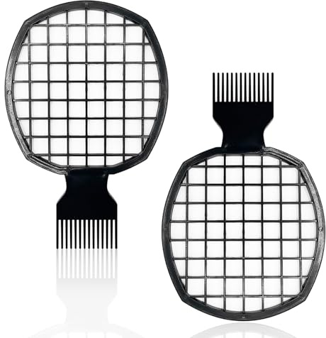 Kootinn 2Pcs Upgraded Twist Combs Hair Sponge Brush, Superior to Hair Sponge for Curls in Men and Women, Dual-sided Design, ABS Material, Ergonomic, Lasting Over a Year, 2 Combs Included