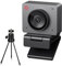 OBSBOT Meet SE 1080P 100FPS Webcam für PC, USB-Webcam mit AI-Tracking, Mikrofon, Stativ, gestaffeltem HDR, Beauty-Modus, Plug&Play-Streaming-Kamera für Laptop/Desktop, Konferenzen, Grau