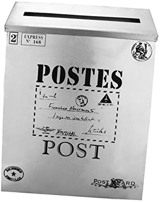 SHINEOFI Boîte Aux Lettres Décorative Rétro Étui À Lettres Décor Photo Boîte Aux Lettres Vintage Matériau en Tôle De Fer