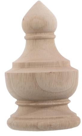 DIYEAH Columnas Decorativas De Madera Maciza Talladas Mano Remates De Balaustre Rústicos Para Pasamanos De Escalera Adornos Decorativos De Madera Para Postes De Cama Decoración Vintage