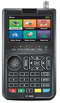 ZKLGS Buscador de Satélites, VF-6900 HD Digital Satellite Finder DVB-S/DVB S2/Finder Meter 3.5 TFT LCD for TV satelital Receivervs ST-5150(VF-6900)