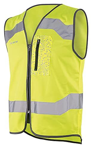 WOWOW Drone Sicherheitsweste Warnweste Reflex-Weste fûr Damen und Herren (Medium)