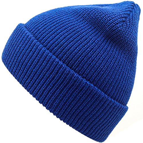 MaxNova Slouchy Beanie Hats Winter Knitted Caps Soft Warm Ski Hat (Royal Blue)