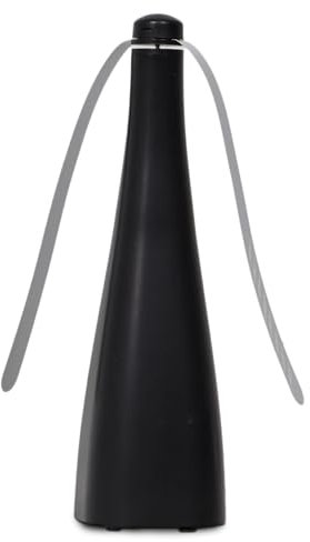 TIENDA EURASIA – Ventilador Repelente | Protección contra Insectos | Color Negro | Exterior o Interior | Funciona con 2 Pilas AA No Incluidas | Uso Flexible