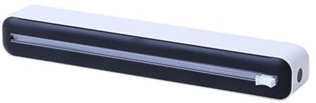 König Design Folienschneider Perfect-Cutter, praktischer Abroller für Frischhaltefolie und Alufolie, Folienspender aus Kunststoff (Schwarz)