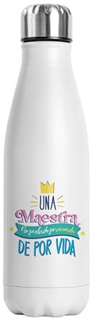 Botella Térmica Regalo Día del Profesor/a Maestro/a Regalo Profesor/a (LETTERING CORONA)