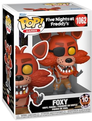 Funko Pop! Games: Five Nights at Freddy's (FNAF) - Foxy | Goodies Officiels Jeux Vidéo - Figurine Vinyle à Collectionner - Idée Cadeau Anniversaire pour Fans et Collectionneurs