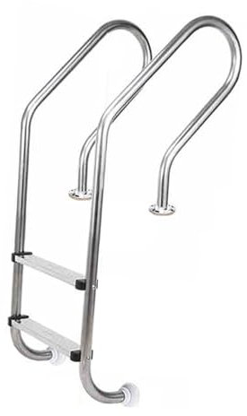 Escalera De Piscina De Acero Inoxidable 304, Resistente, For Piscinas Elevadas, con Pasamanos.(2 Step)