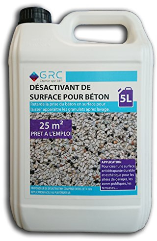GRC - Désactivant de surface pour béton lavé de 2 à 4 mm, 5L