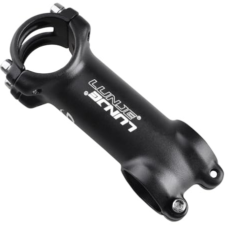 Azarxis 31.8mm Potencia MTB de Vástago 60mm 70mm 80mm 90mm 7 Grados Ajustable Manillar para Bicicleta Montaña Bicicleta de Carretera BMX Ciclismo (7 Grados - 31.8 x 90mm)