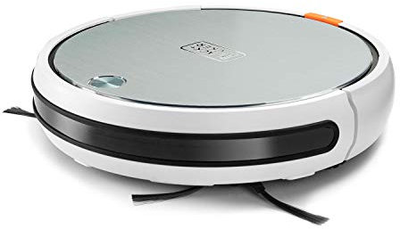 BLACK+DECKER | Saugroboter | 4 in 1 | BXRV500E | Saugt, fegt, wischt und schrubbt | 4 Reinigungsmodi | Intelligente Navigation | Programmierbar | Doppel-Filtersystem | Fernbedienung