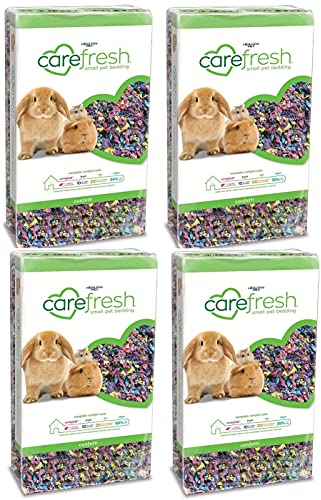 AB Tools 4 Stück Konfetti, 10 l, hochwertige Kleintierstreu, 99 % staubfrei