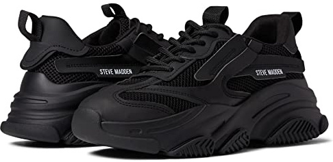 Steve Madden Women's Possession Sneaker, Black, 6 UK