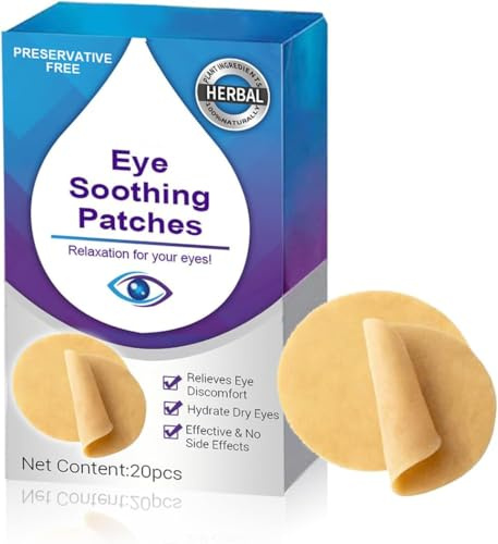 Eye Care Patch 20PCS Eye Pads for Tired Eyes & Dry Eyes Eye Cooling Pads for Puffy Eyes, Office Eye Relief & Refresh Refresh and Revitalize Tired Eyes
